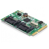 Delock 95233 MiniPCIe I/O PCIe teljes méret - 2 x SATA 6 Gb/s