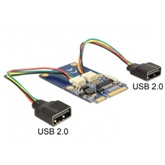 Delock 95242 Mini PCIe I/O - 2x USB2.0-A anya modul