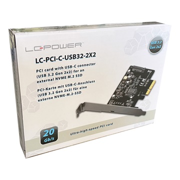 LC Power PCI kártya LC-PCI-C-USB32-2X2