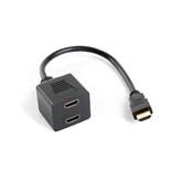 Lanberg HDMI-A male - HDMI-A female 2x splitter adapter - 20 cm