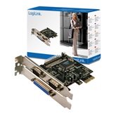 LogiLink PC0033 PCI Express kártya - 2 soros port + 2 párhuzamo port