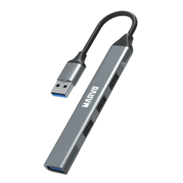MARVO UH-ATC01 USB HUB - USB-A - 4x USB-A, 1x USB-C