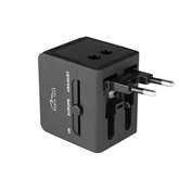Media-Tech Utazó adapter 2xUSB - fekete