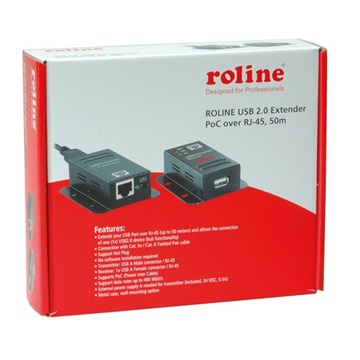 Roline Extender USB 2.0 - UTP CAT5 PoC - 50m-ig