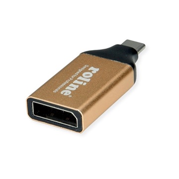 Roline USB- C - DisplayPort v1.2 M/F adapter - arany