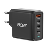 Acer 100W PD GaN Charger, 3 x USB C and 1 x USB A,  100W USB-C cable, Black (Retail Pack)