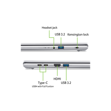 Acer Aspire GO AG15-72P-59ZN - Windows® 11 Home - Színezüst