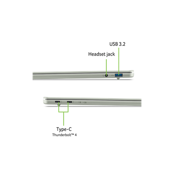 Acer Swift Air SFA14-I31-51HN - Windows® 11 Home - Zsályazöld