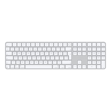 Apple Magic Keyboard (2024) w Touch ID and Numeric Keypad - Hungarian - White Keys