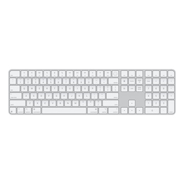 Apple Magic Keyboard (2024) w Touch ID and Numeric Keypad - US English - White Keys