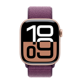 Apple Watch S10 Cellular 42mm Rose Gold Alu Case with Plum Sport Loop
