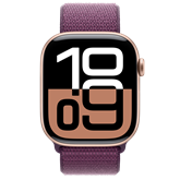 Apple Watch S10 GPS 46mm Rose Gold Alu Case with Plum Sport Loop