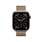 Apple Watch S11 Cellular 42mm Gold Titanium Case with Gold Milanese Loop