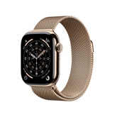 Apple Watch S11 Cellular 42mm Gold Titanium Case with Gold Milanese Loop