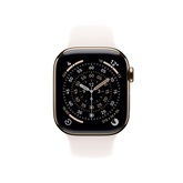 Apple Watch S11 Cellular 42mm Gold Titanium Case with Light Blush Sport Band - S/M