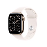 Apple Watch S11 Cellular 42mm Gold Titanium Case with Light Blush Sport Band - S/M