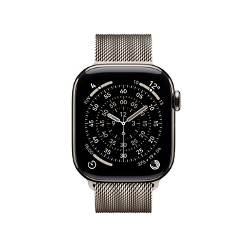 Apple Watch S11 Cellular 42mm Natural Titanium Case with Natural Milanese Loop