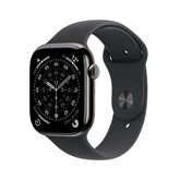 Apple Watch S11 Cellular 42mm Slate Titanium Case with Black Sport Band - M/L