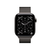 Apple Watch S11 Cellular 42mm Slate Titanium Case with Slate Milanese Loop