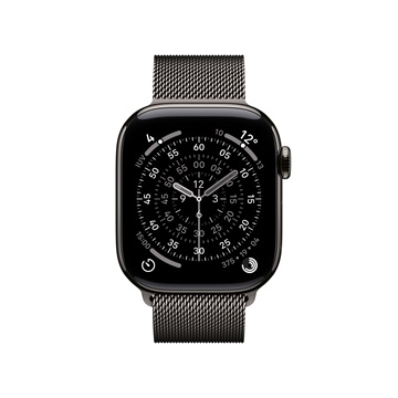 Apple Watch S11 Cellular 42mm Slate Titanium Case with Slate Milanese Loop
