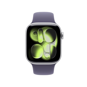 Apple Watch S11 Cellular 42mm Silver Aluminium Case with Purple Fog Sport Band - M/L