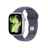 Apple Watch S11 Cellular 42mm Silver Aluminium Case with Purple Fog Sport Band - M/L