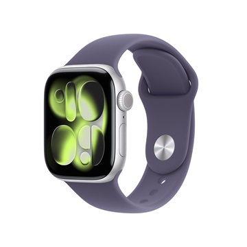 Apple Watch S11 Cellular 42mm Silver Aluminium Case with Purple Fog Sport Band - M/L