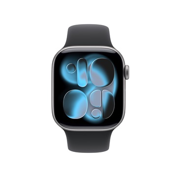 Apple Watch S11 Cellular 42mm Space Grey Aluminium Case with Black Sport Band - M/L