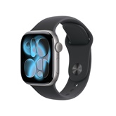 Apple Watch S11 Cellular 42mm Space Grey Aluminium Case with Black Sport Band - M/L