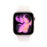 Apple Watch S11 Cellular 46mm Rose Gold Aluminium Case with Light Blush Sport Band - S/M