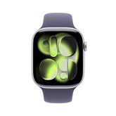 Apple Watch S11 Cellular 46mm Silver Aluminium Case with Purple Fog Sport Band - M/L