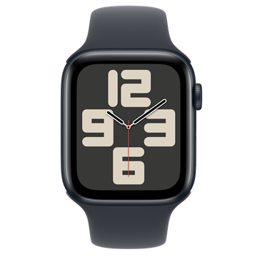 Apple Watch SE2 v3 GPS 44mm Midnight Alu Case with Midnight Sport Band - S/M