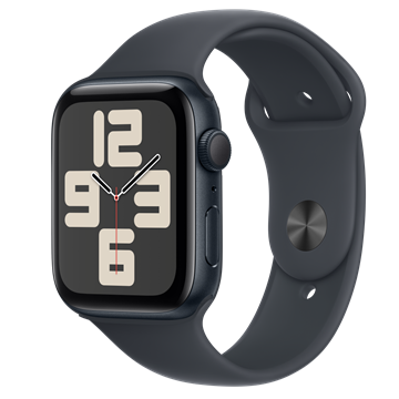 Apple Watch SE2 v3 GPS 44mm Midnight Alu Case with Midnight Sport Band - S/M