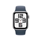 Apple Watch SE3 GPS 40mm Silver Alu Case w Storm Blue Sport Band - M/L