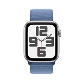 Apple Watch SE3 GPS 44mm Silver Alu Case w Winter Blue Sport Loop