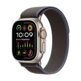 Apple Watch Ultra2 Cellular, 49mm Titanium Case w Blue/Black Trail Loop - S/M