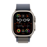 Apple Watch Ultra2 Cellular, 49mm Titanium Case w Blue Alpine Loop - Medium