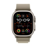 Apple Watch Ultra2 Cellular, 49mm Titanium Case w Olive Alpine Loop - Large