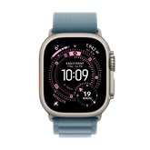 Apple Watch Ultra 3 Cellular 49mm Natural Titanium Case with Light Blue Alpine Loop - Large