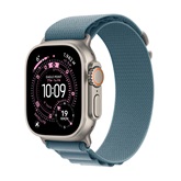 Apple Watch Ultra 3 Cellular 49mm Natural Titanium Case with Light Blue Alpine Loop - Medium