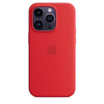 Apple iPhone 14 Pro MagSafe rögzítésű szilikontok - (PRODUCT)RED