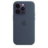 Apple iPhone 14 Pro MagSafe rögzítésű szilikontok - Viharkék