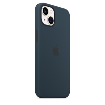 Apple iPhone MagSafe rögzítésű iPhone 13 szilikontok - Mély indigókék
