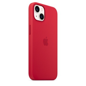 Apple iPhone MagSafe rögzítésű iPhone 13 szilikontok - (PRODUCT)RED
