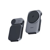 Aukey LC-MC312 MagFusion Z Qi2 3-in-1 Foldable vezeték nélküli töltő 15W, szürke