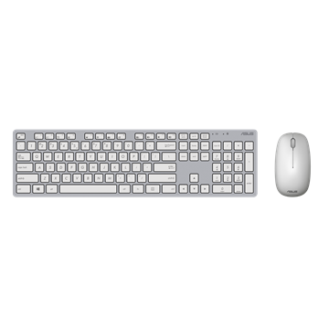 ASUS Desktop W5000 - Vezeték nélküli billentyűzet és egér - HU - Fehér