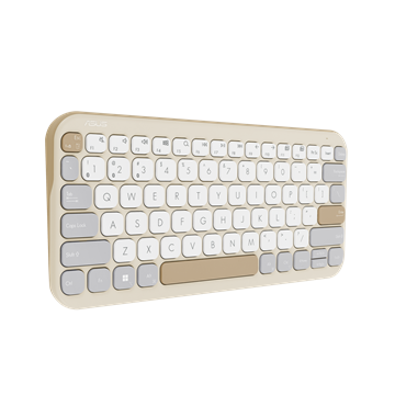 ASUS Marshmallow KW100 vezeték nélküli billentyűzet - HU layout - Oat Milk