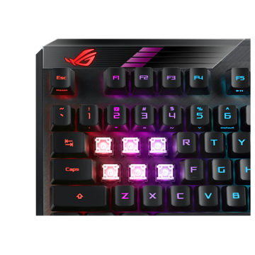 ASUS ROG Claymore II vezeték nélküli billentyűzet - optomechanikus ROG RX Red - HU