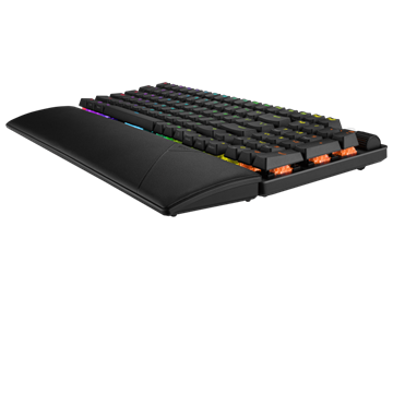 ASUS ROG Strix Scope II 96 vezeték nélküli billentyűzet - HU /ROG NX Snow/