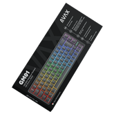 AVAX GM01 65% RGB mechanikus vezetékes billentyűzet Outemu barna switch, magyar kiosztás